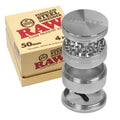 RAW Edelstahl-Grinder 4-teilig mit Box